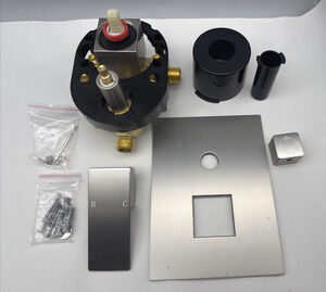 Drettyer Solid Brass Shower Valve With Diverter 3 Way Outlet Brushed Nickel READ